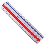4" Engineer Aluminum Triangular Scale Drafting Supplies, Ruling and Measuring Tools, Triangular Scales, Triangular Engineering Scales