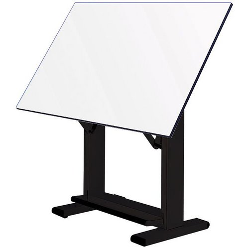 ET60-4 : Alvin 37.5" x 60" Elite Drafting Table, Base Color: White