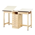 Two-Station Student Drafting/Drawing Table