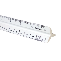 12" Scholastic Combination Scale Drafting Supplies, Ruling and Measuring Tools, Triangular Scales, Triangular Combination Scales
