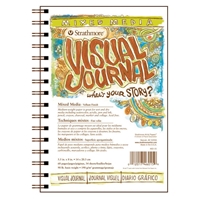 Visual Journal - Mixed Media Book  Drafting Paper & Drawing Media, Drawing & Illustration, Mixed MediaDrawing & Illustration, Drawing & Sketch Paper,Drawing & Illustration, Sketchbooks & Art Journals, Wirebound Soft Cover Sketch Pads