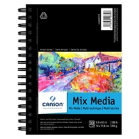 Mix Media Pad Drafting Paper and Drawing Media, Sketchbooks and Sketch Pads, 5-1/2" x 8-1/2" Artist Series Mixed Media Pad
