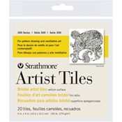 4" x 4" Artist Tiles - Bristol Vellum  Drafting Paper & Drawing Media, Drawing & Illustration, Bristol Boards and Pads, Rough/Vellum Bristol
