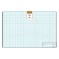 18 x 24 Vellum Sheets 1000HTS-8 - 8x8 Grid with Title Block - 100-Sheets 