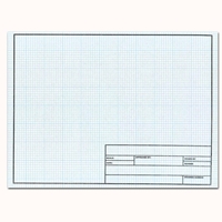 12 x 18 1000HTS-8 Vellum 8x8 Grid with Title Block - 500 Sheets 