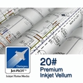 24" x 150' Roll - 20lb. Premium Inkjet Vellum - 2" Core - Carton of 4