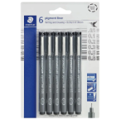 Pigment Liners - Set of 6 Pens 
