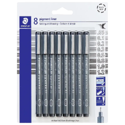 Pigment Liners - Set of 8 Pens 