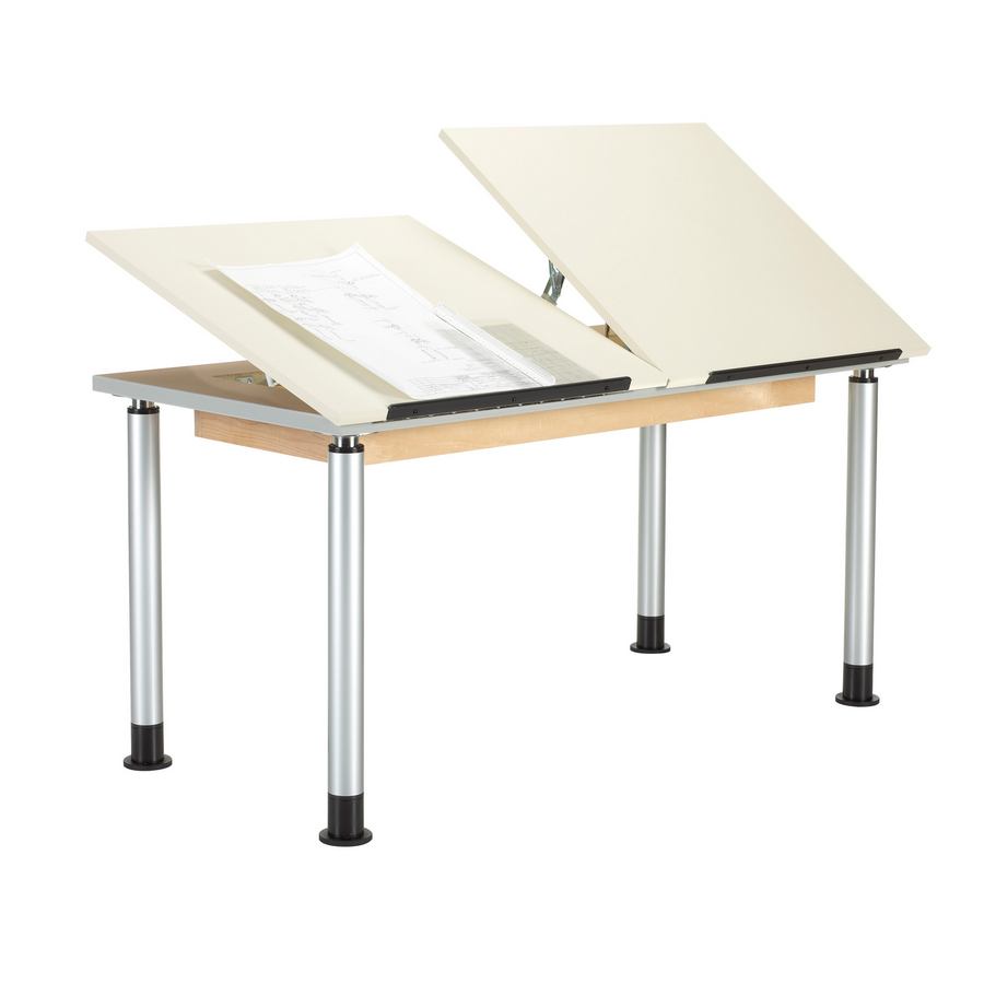 Adaptable Dual-Station Student Drawing Table