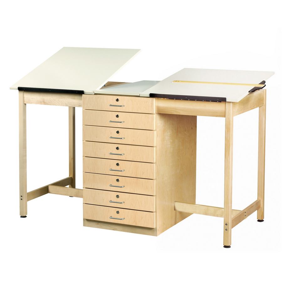 DIVERSIFIED WOODCRAFTS DIVERSIFIED Art/Drafting Table - 36x24x37-21 Wt-75