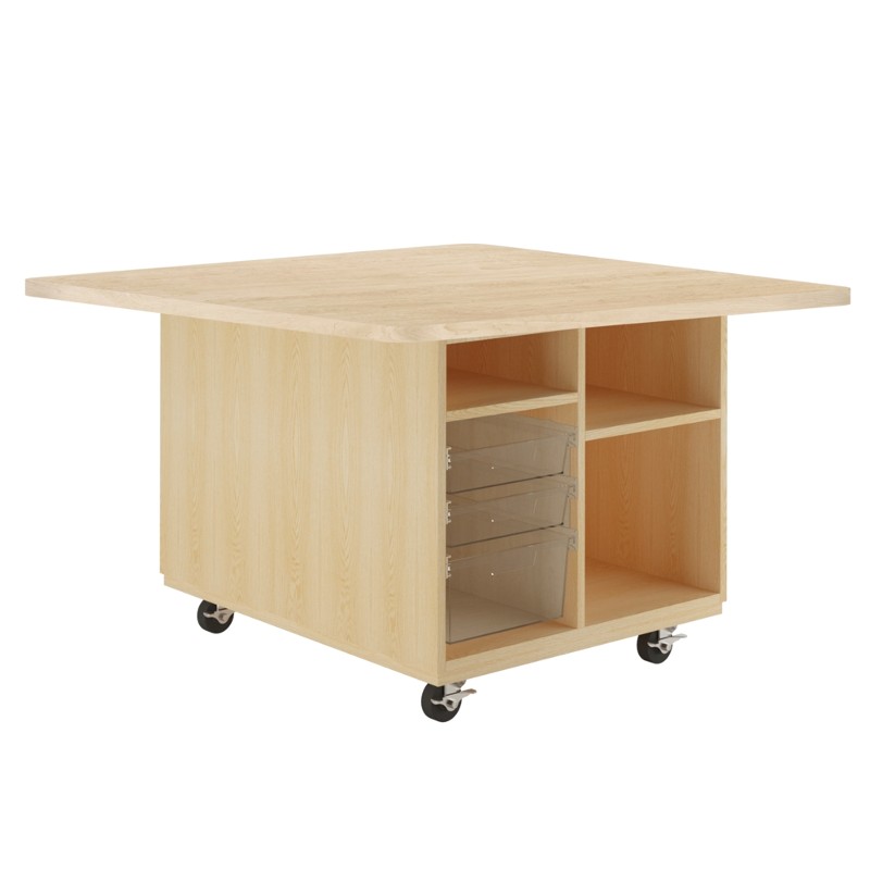 Intermix Mobile Workstation with Tote Storage - IMS9930L