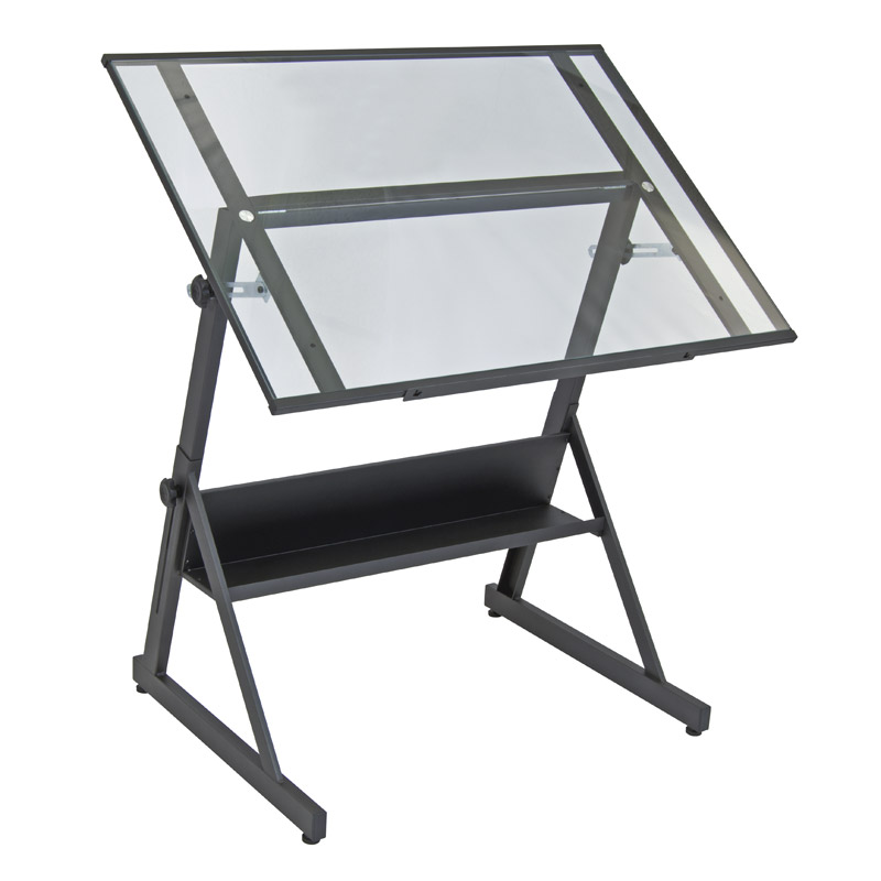 Solano Glass Top Adjustable Table