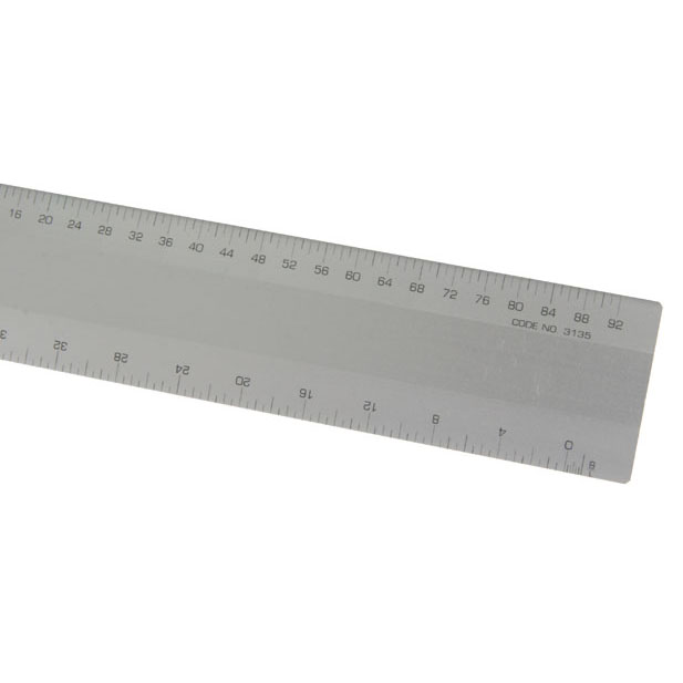 6" Aluminum Architects Scale (Left to Right)
