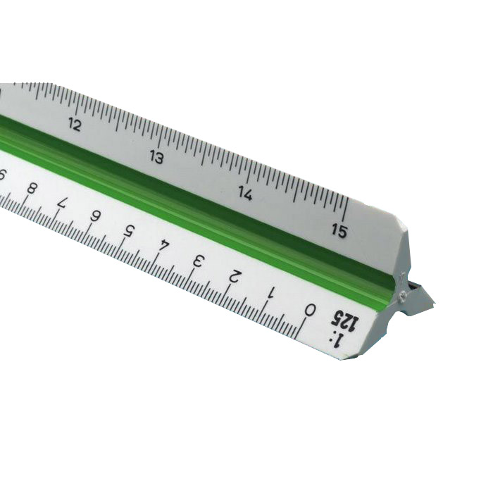 30cm Mechanical Draftsmen Scale Drafting Supplies, Ruling and Measuring Tools, Triangular Scales, Mechanical Drafting Triangular Scales