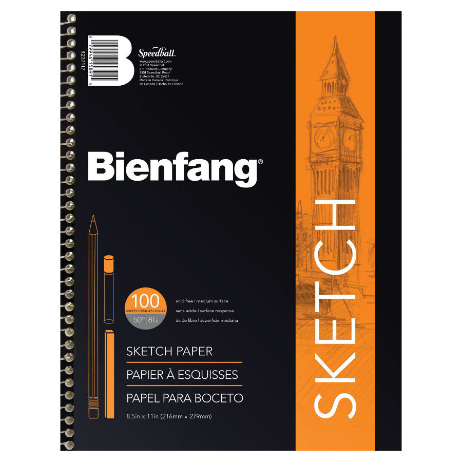 601SD-104 : Bienfang 5.5" x 8.5" Take Me Along Sketch Book