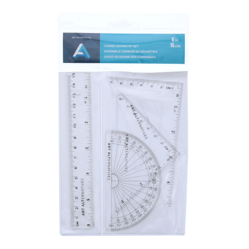 6" Ruler & Geometry Set 