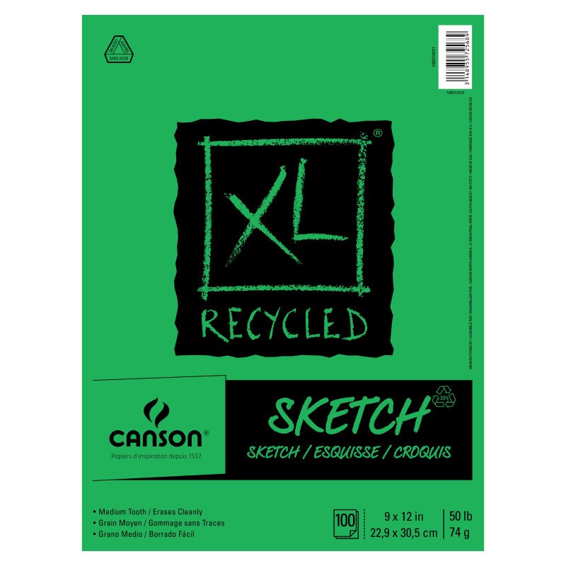 XL Recycled Sketch Pad Drafting Paper and Drawing Media, Sketchbooks and Sketch Pads, Sketch Pads