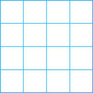 8.5 x 14 Vellum Sheets 1000H-4 - 4x4 Grid - 100-Sheet Pack - 1020-4512