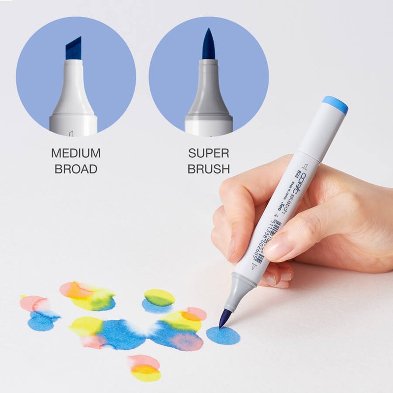 Sketch Marker 12-Color Set - Cool Grays - CMSCG12
