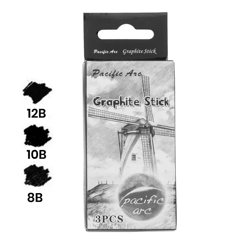 Soft Graphite Sticks (12B, 10B, 8B) - PK/3