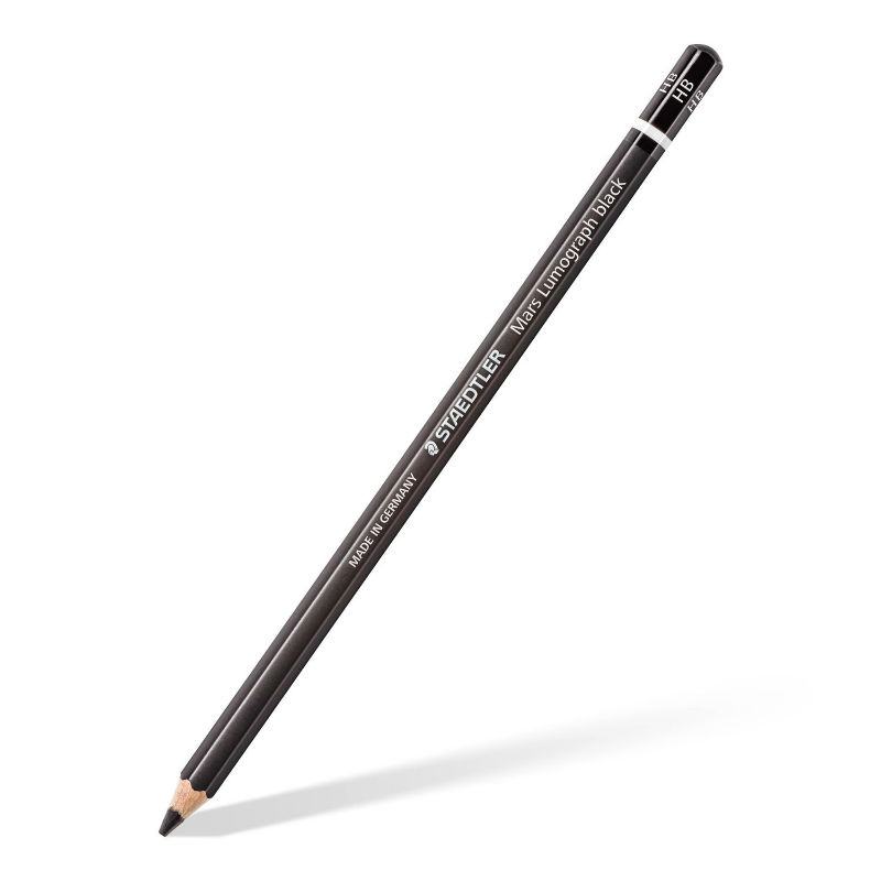 Mars Lumograph Black 100B Drawing Pencils 
