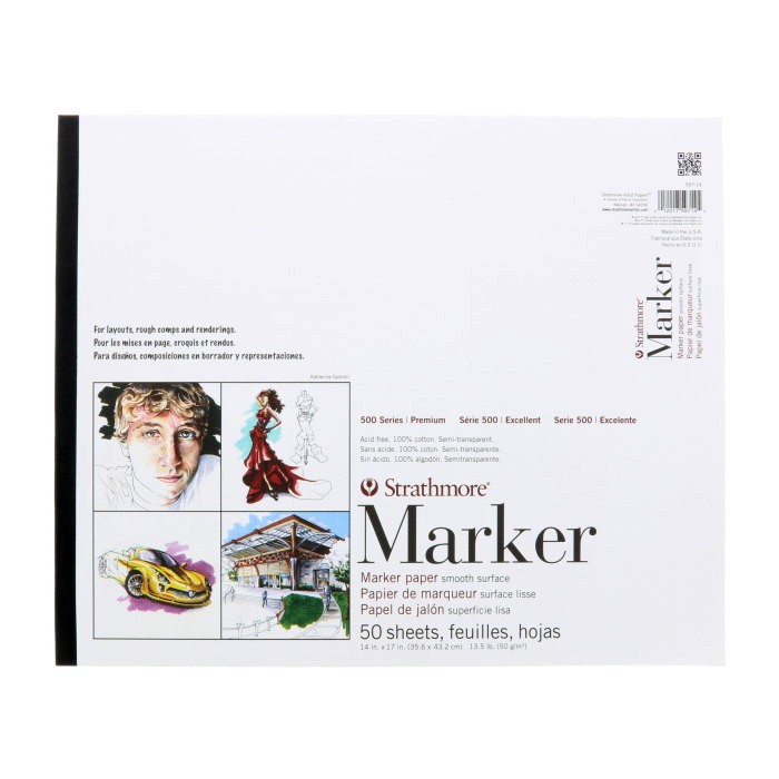Bienfang Graphics 360 Marker Paper Pad, Non-Bleeding, Semi
