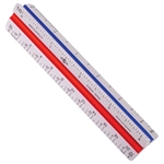 4" Architect Aluminum Triangular Scale Drafting Supplies, Ruling and Measuring Tools, Triangular Scales, Triangular Architectural Scales