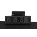 Clamp-on Outlet/USB Hub