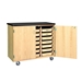Mobile Tote Tray Supply Storage - 4751K