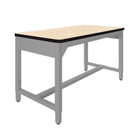 Fab-Lab Adjustable-Height Workbench with Laminate Worksurface 