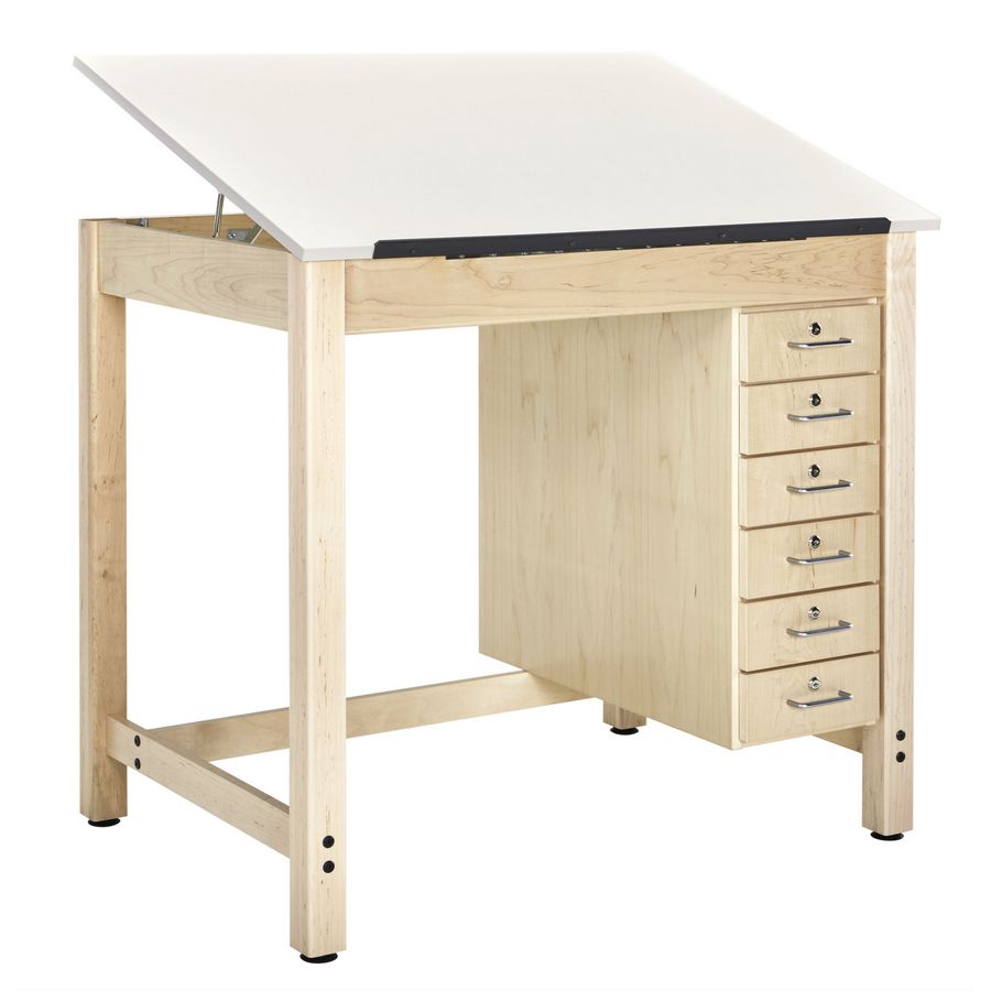 Diversified Woodcrafts Art Drafting Table with Drawers - DT-31A