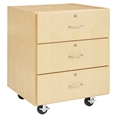30"H M-Series 3-Drawer Cabinet