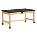 PerpetuLab Wooden Leg Lab Tables - Epoxy Resin Top - P716630N