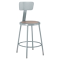 Apprentice Metal Stool with Back 