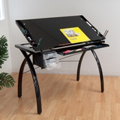 Futura Drafting and Craft Table in Black Drafting Furniture, Drafting Tables and Drawing Boards, Craft and Hobby Tables, drawing table
