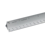 Uxcell 11.81'' Scale Ruler Engineer Triangular Scale Architect