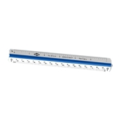 6" High Impact Plastic Engineering Scale Drafting Supplies, Ruling and Measuring Tools, Triangular Scales, Triangular Engineering Scales