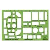 TD714 : Alvin¼" Scale House Furnishing Template