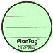 Green PlanTag Colored Labels - Sheet of 10 - PLTG-LG