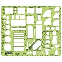 22RB : RapiDesign Templates 1/2" Scale House Plan Fixtures Template