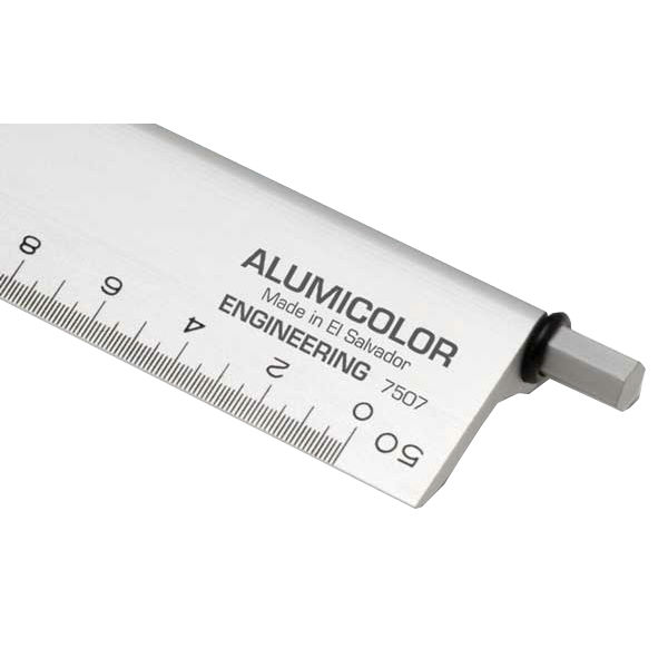 Alumicolor 6 Select-a-Scale Engineer Drafting Ruler, Red - 7507-4-Promo