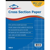 4x4 Cross Section Bond Drafting Paper and Drawing Media, Drafting and Layout Papers, Layout Bond Paper