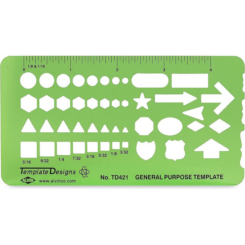 Drawing Template Ruler Circle Drafting Template Contains Lots of