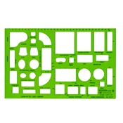 TD714 : Alvin¼" Scale House Furnishing Template