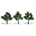 3-5" Green Deciduous Trees - 14-Pack