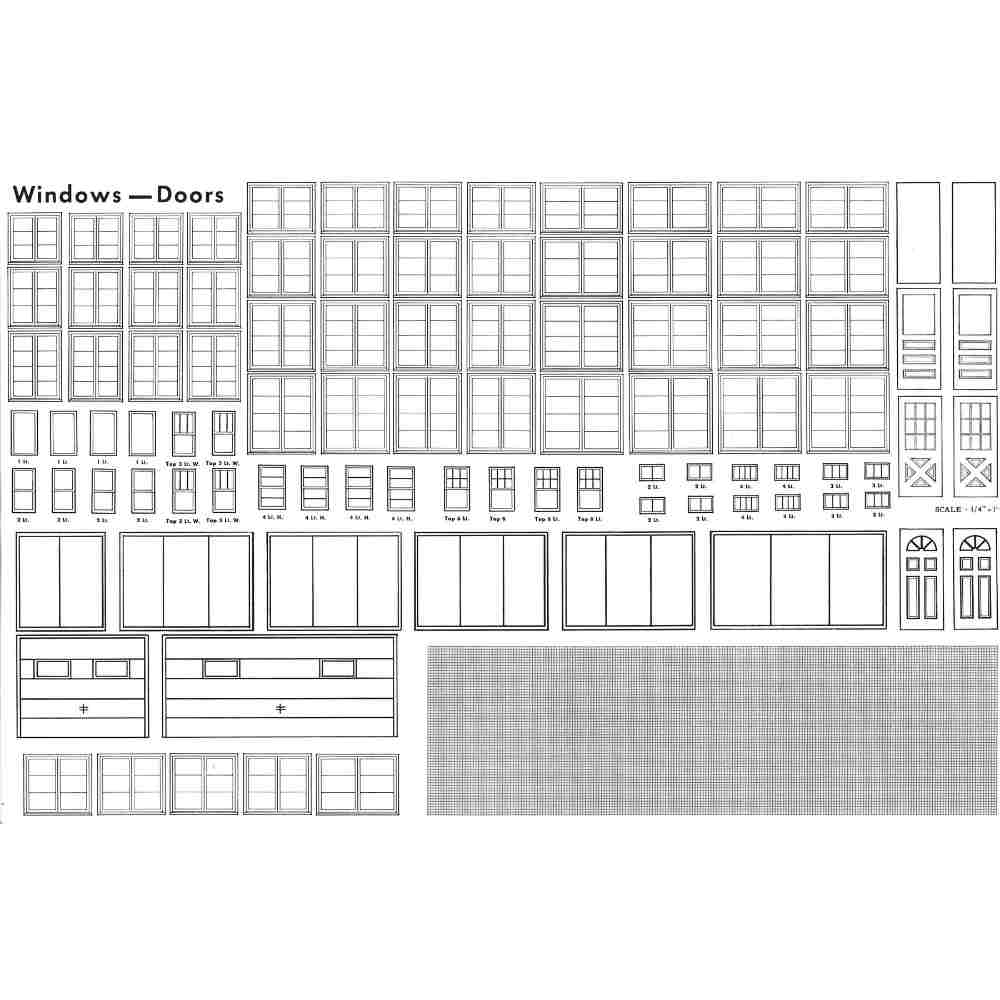 PDK701 : Miscellaneous Model Building Materials-Windows and Doors