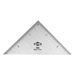 3" Triangle Stainless Steel Ruler - SS3