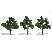 WSTR1510 : Woodland Scenics 4-5" Medium Green Trees - 3-Pack