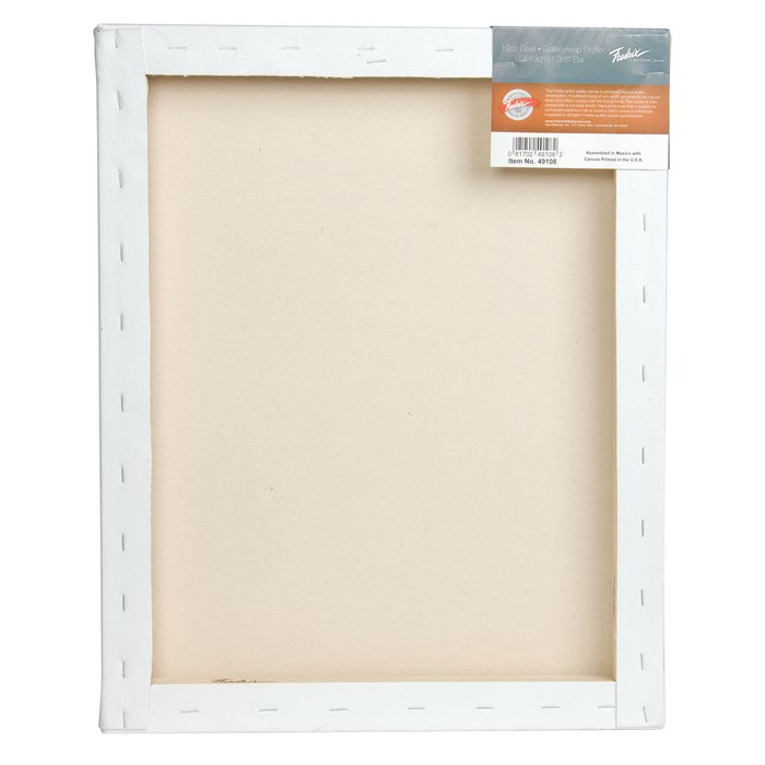 T49110 : Fredrix 18" x 18" PRO Series Dixie Stretched Canvas with Gallerywrap Bar 1-3/8"
