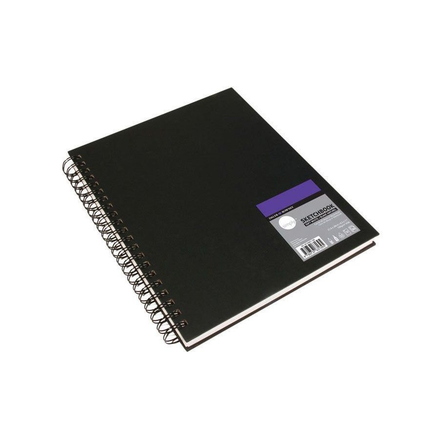 Cachet 8.5 x 11 Soft White Paper Wirebound Sketchbook (481500811)